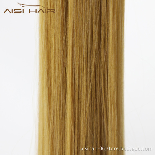 Aisi Hair Vendor Long Straight Curly Wave End Magic Paste Blonde Ponytail Hair Drawstring Synthetic Ponytail Hair Extension